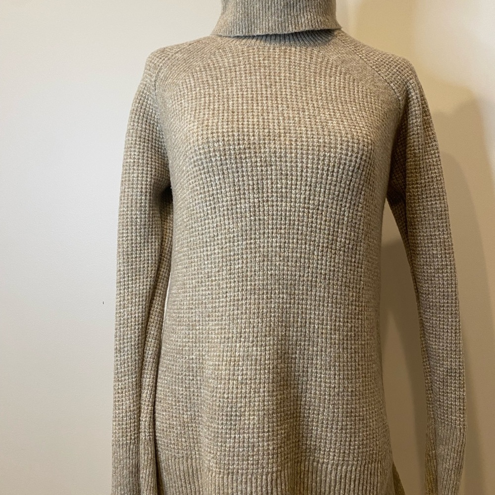 LOFT Beige Cowl Neck Sweater